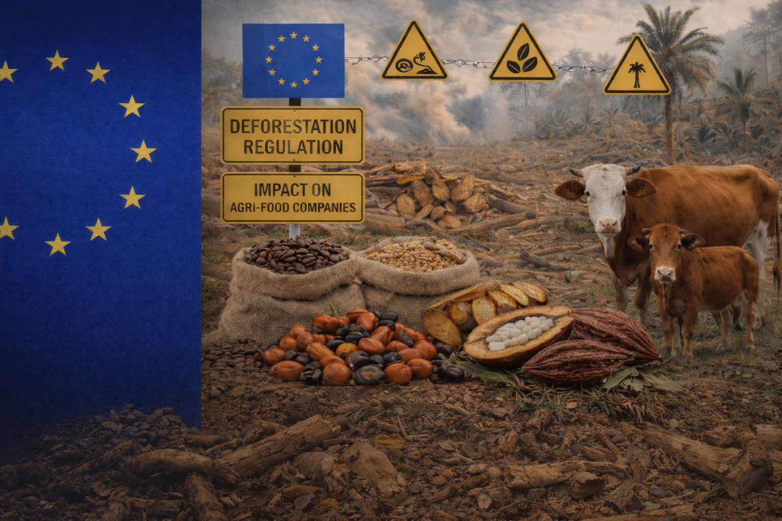 Impacto del reglamento EUDR de la UE en la importación de café, cacao y soja