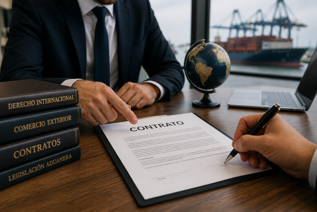 Redacción y revisión de contratos internacionales de comercio exterior con asesor legal